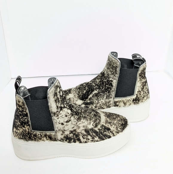 P448 Shoes - P448 Lucy high top calf hair platform sneakers